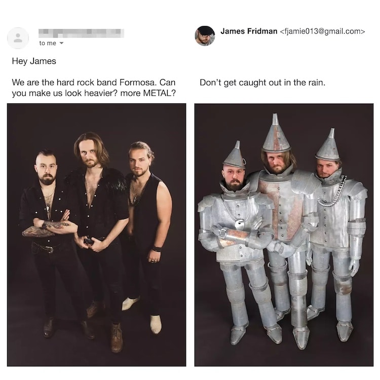 Arreglos graciosos en Photoshop por James Fridman