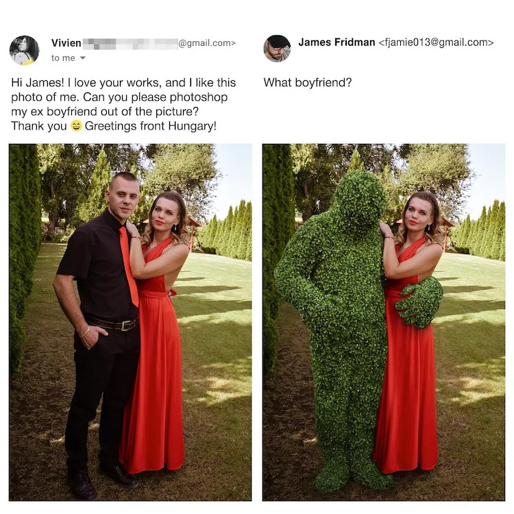 Arreglos graciosos en Photoshop por James Fridman