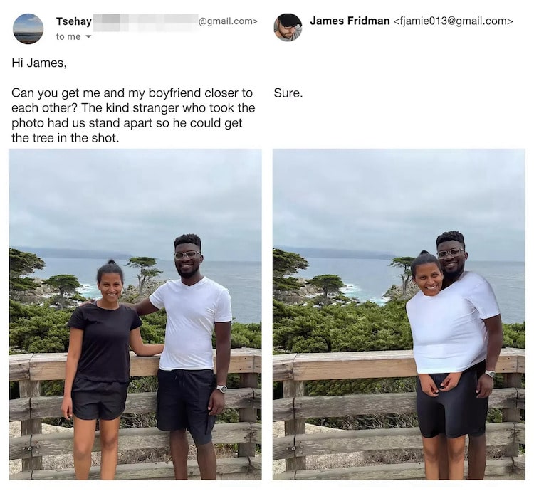 Arreglos graciosos en Photoshop por James Fridman