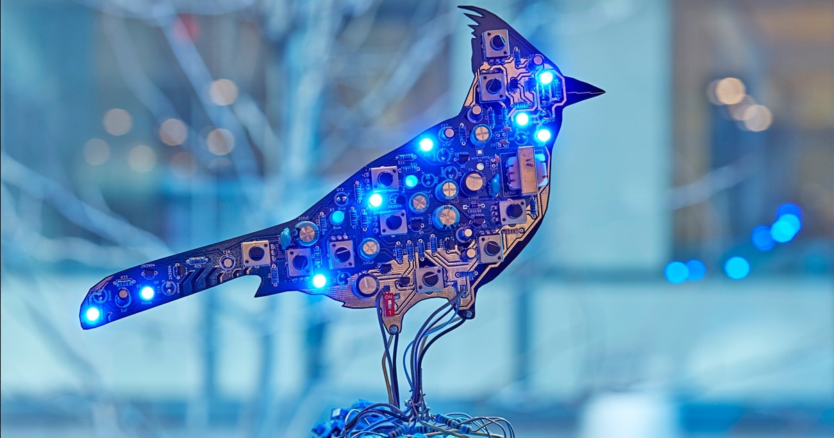 Artist Uses Electronic Circuits to Create 
