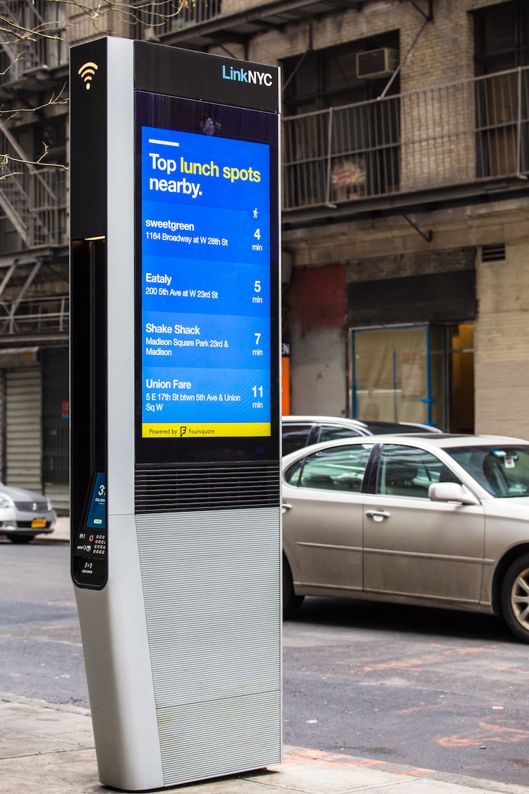 Link NYC Replaces Payphones and Phone Booths