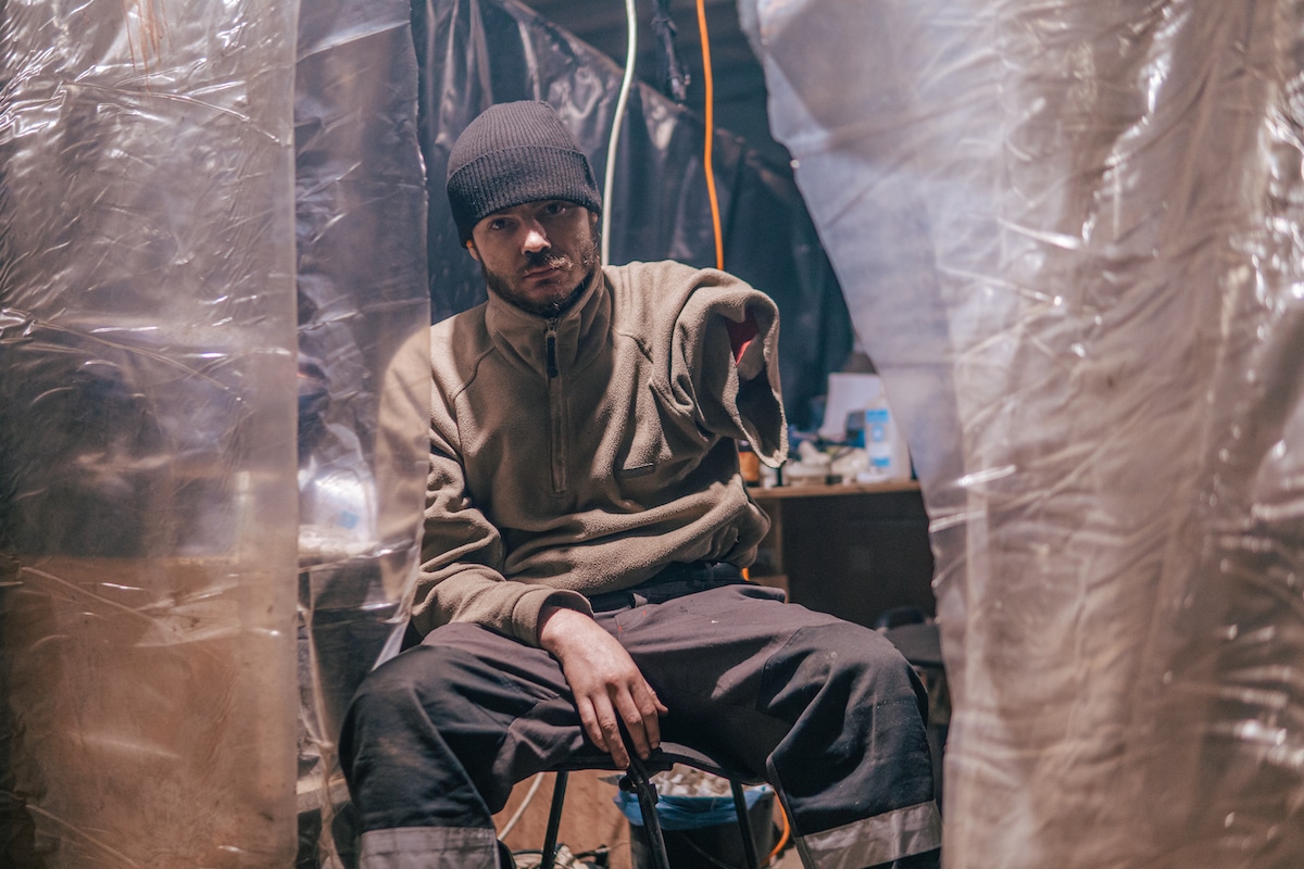 Ukrainian Soldier in the Mariupol Steel Factory