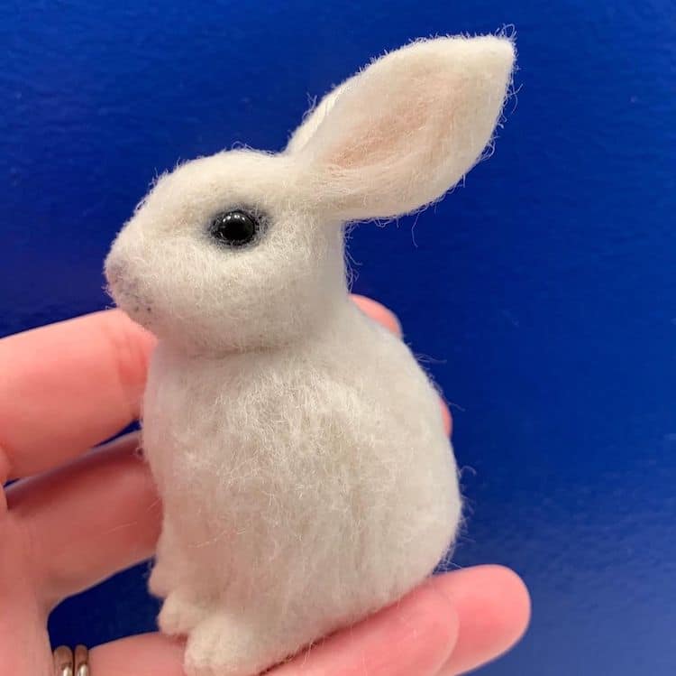 Deliziosi animali in miniatura creati con lana infeltrita ad ago di Teri Gullon