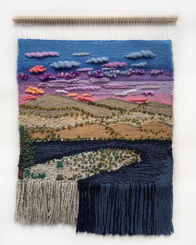 Landscape Loom Weavings by Painted Sky Textiles