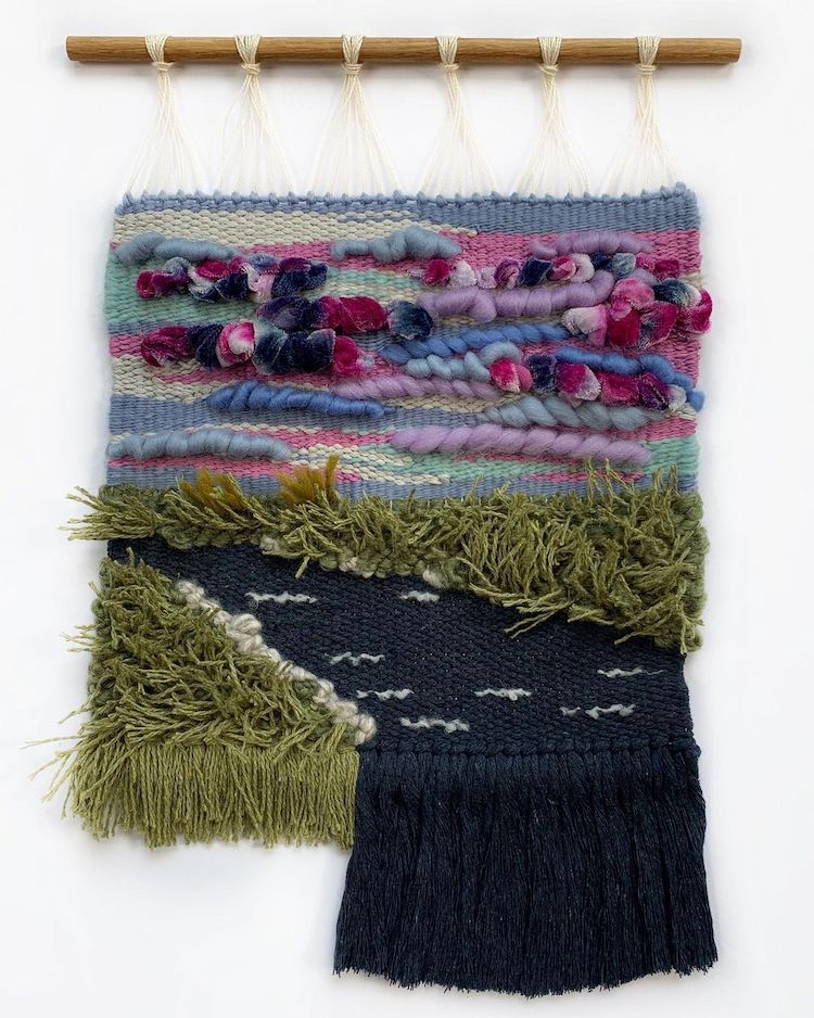 Landscape Loom Weavings by Painted Sky Textiles