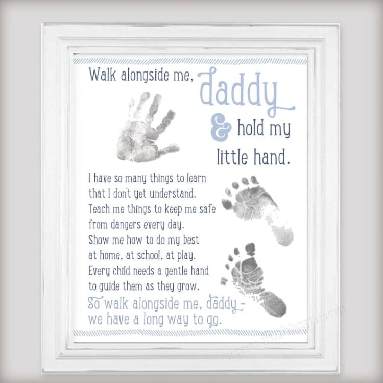 Personalized New Dad Wall Art