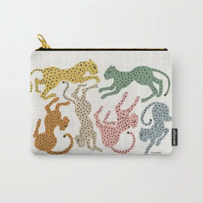 Rainbow Cheetah Pencil Pouch