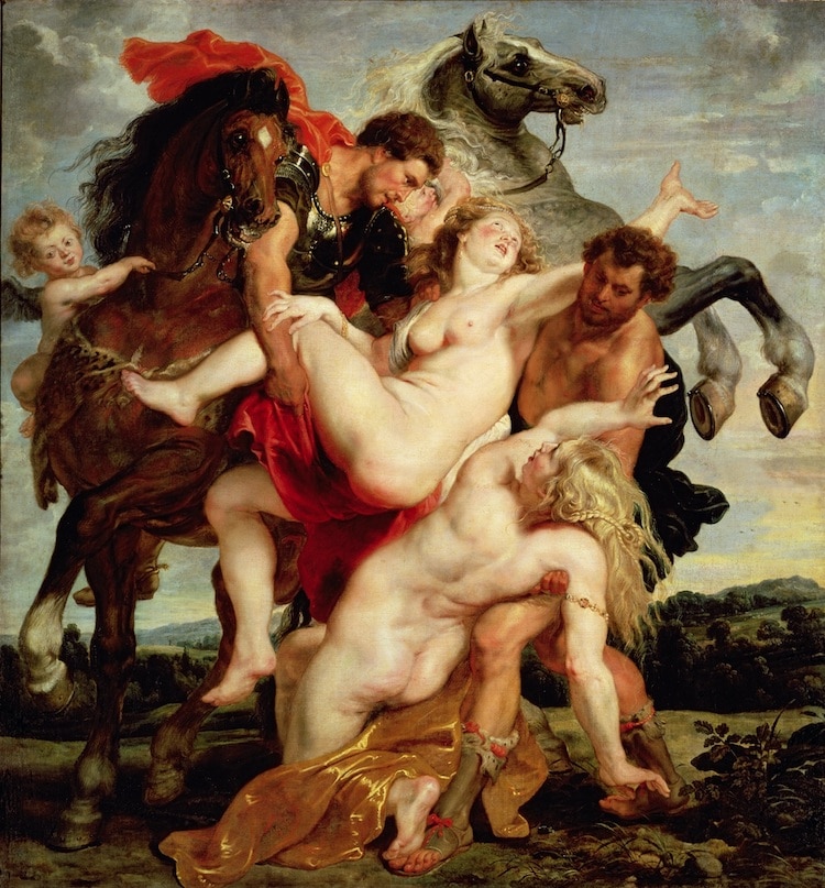 El rapto de las hijas de Leucipo de Rubens