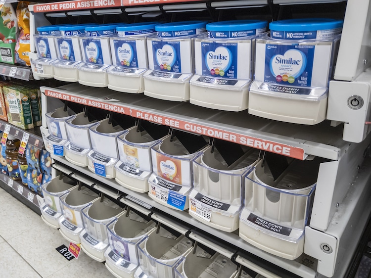 Baby Formula Shortage at Grocery Store