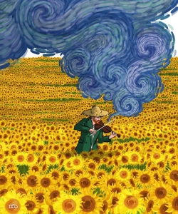 Illustrator's Van Gogh Art Expresses the Creativity of Late Artist