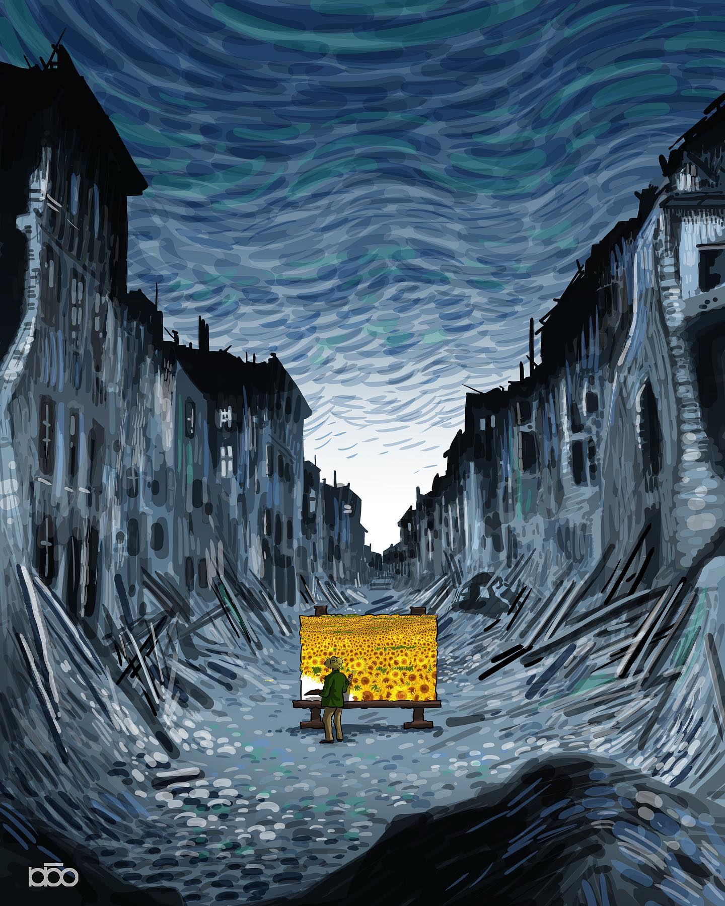 Van Gogh Illustrations by Alireza Karimi Moghaddam