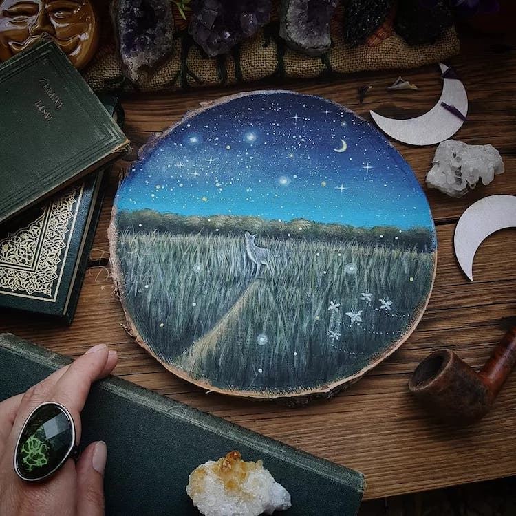 Paintings on Wood by Anna Kucharska