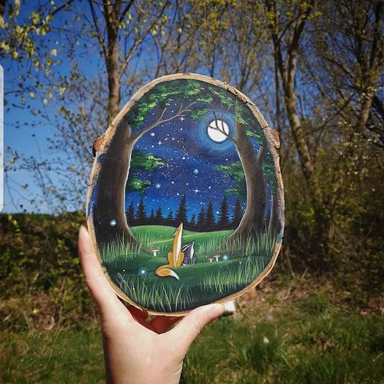 Paintings on Wood by Anna Kucharska