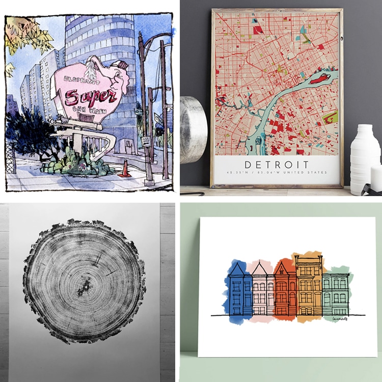 Art Prints of American Cities