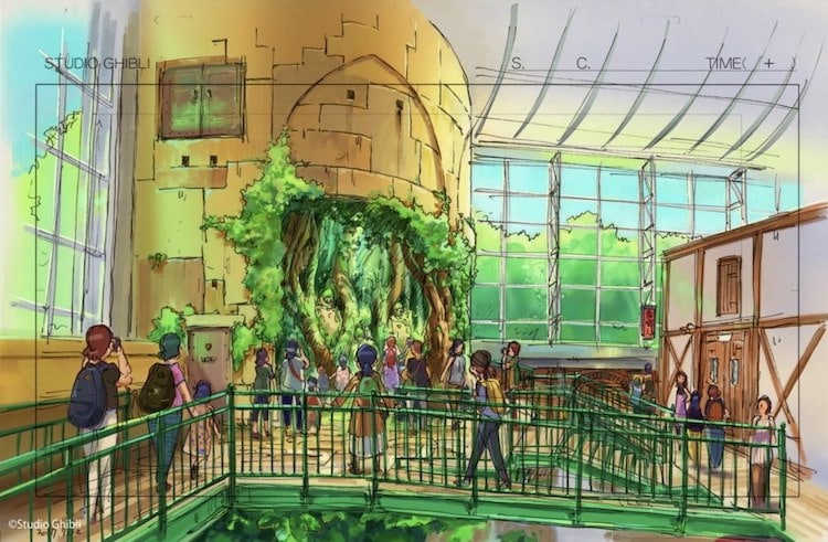 Illustrations of Ghibli Park Attractions