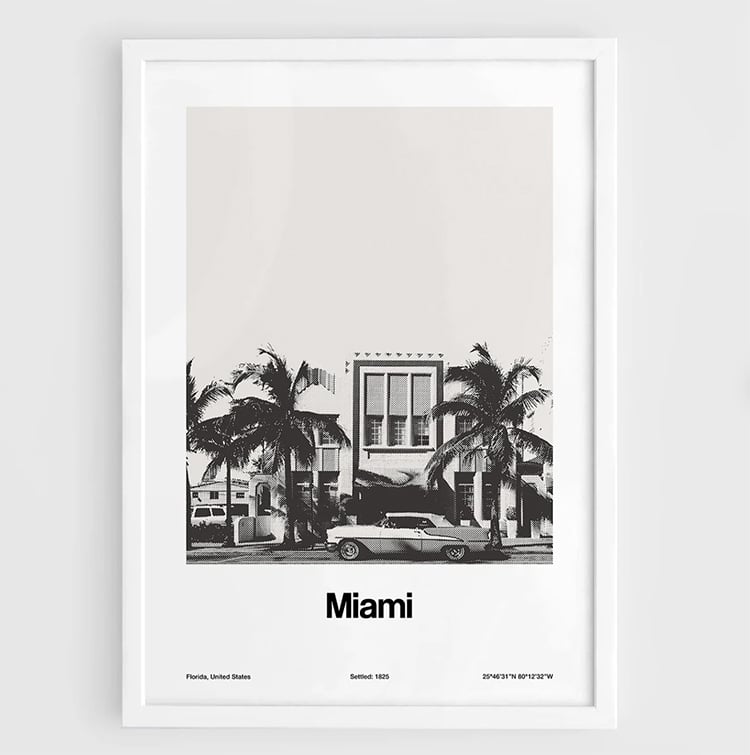 Miami Film Print