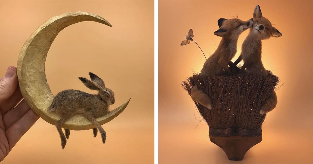 Artist Duo Create Adorable Woodland Animals Out of Felt