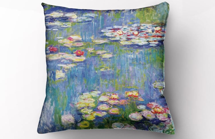 Claude Monet Water Lilies Throw Pillow Cover