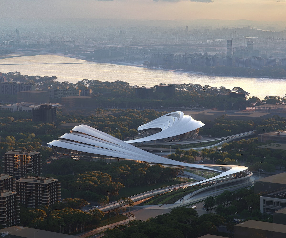 Jinghe New City Culture & Art Center by Zaha Hadid Architects