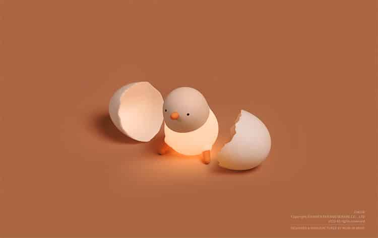 Baby Chick Night Lamp By Muid in Amoy