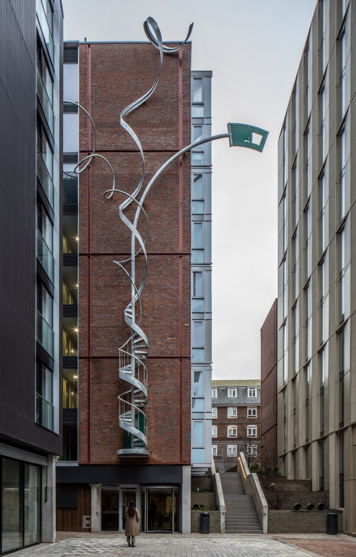 Alex Chinneck Spiral Staircase Architectural Sculpture