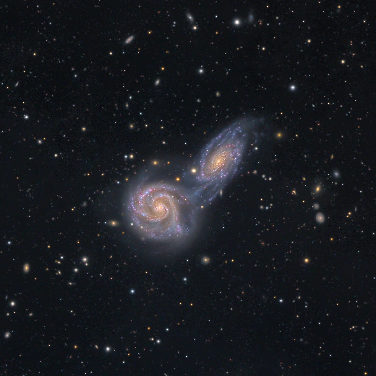 NGC 5426 and NGC 5427 Spiral Galaxies