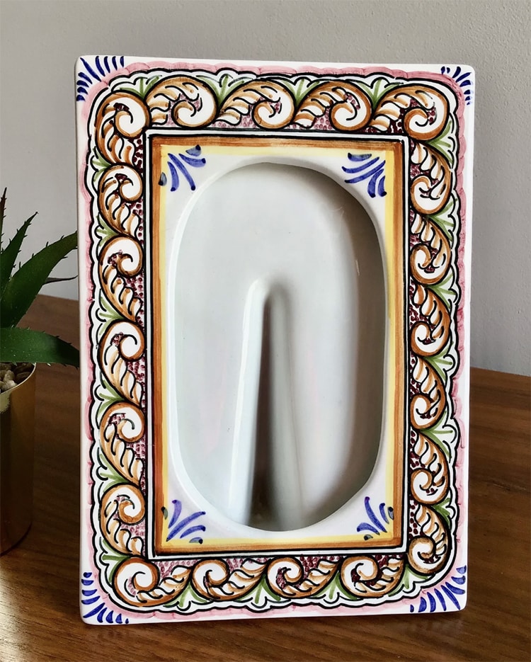 Painted Ceramic Frame