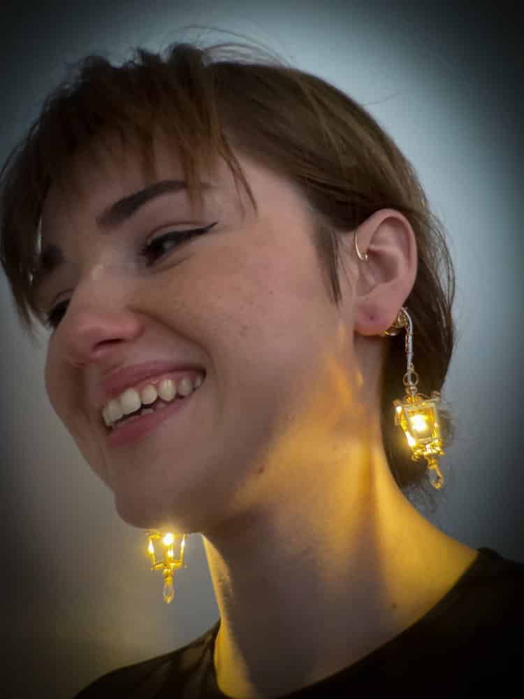 Light sale chandelier earrings