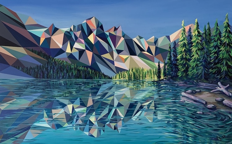 Contemporary Acrylic Landscape Painting by Elyse Dodge