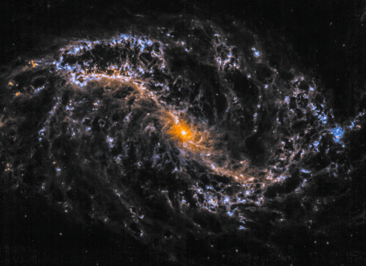 Spiral Galaxy by the James Webb Space Telescope