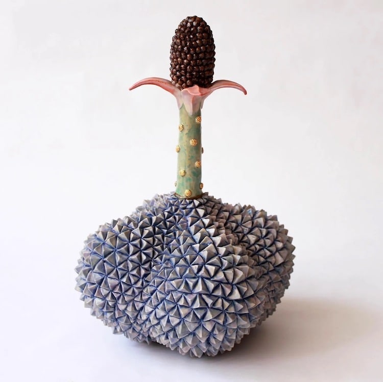 A ceramist sculpts enchanting strange fruits