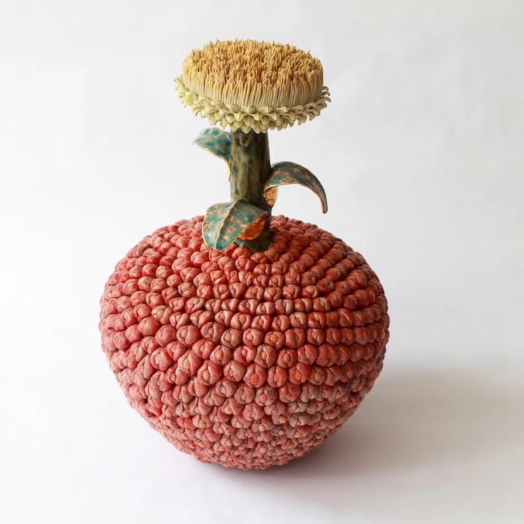A ceramist sculpts enchanting strange fruits