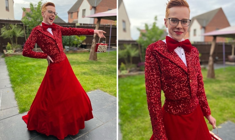 16 Year OId Boy Wears Dress To Prom And His Peers Love It 16-year-oid-boy-wears-dress-to-prom-and-his-peers-love-it