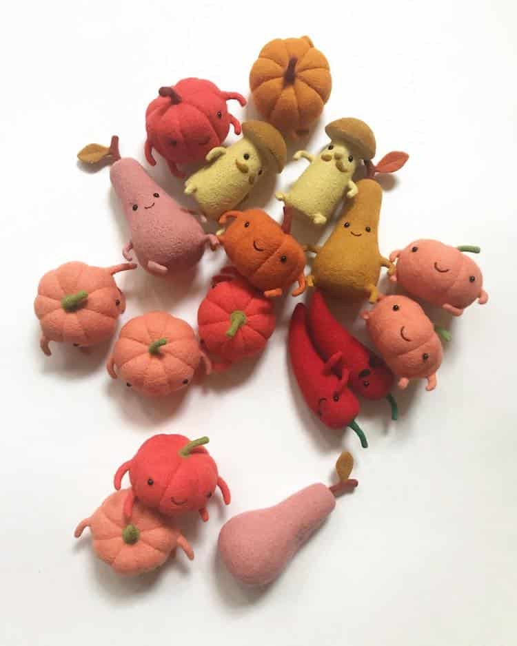 Needle Felted Sculptures by Manooni