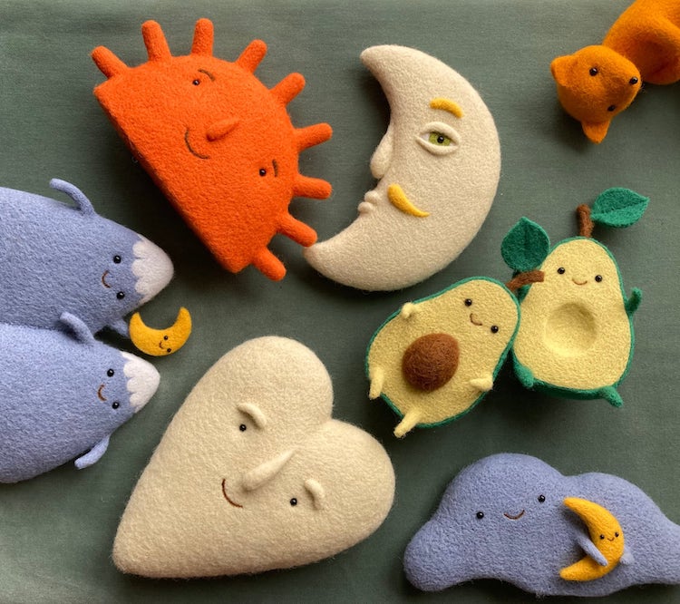 Needle Felted Sculptures by Manooni