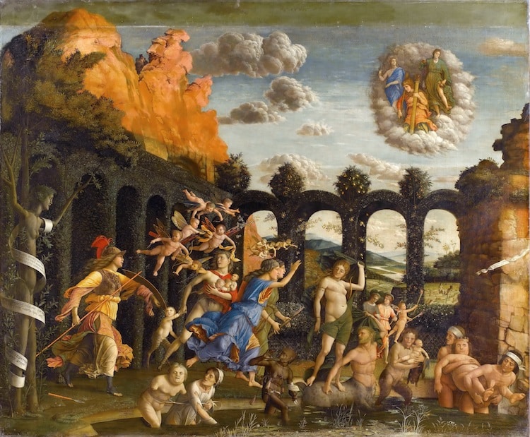 Triumph of the Virtues by Andrea Mantegna