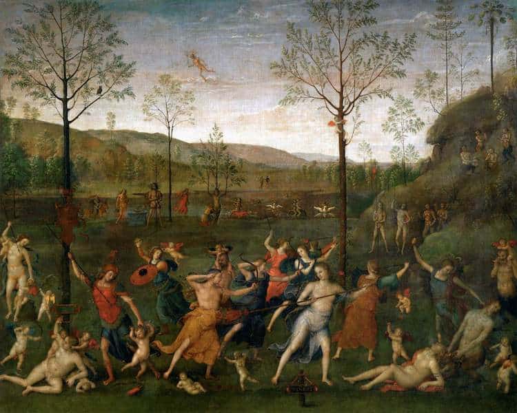 Combat of Love and Chastity by Perugino