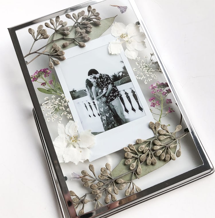 Custom pressed flower frame
