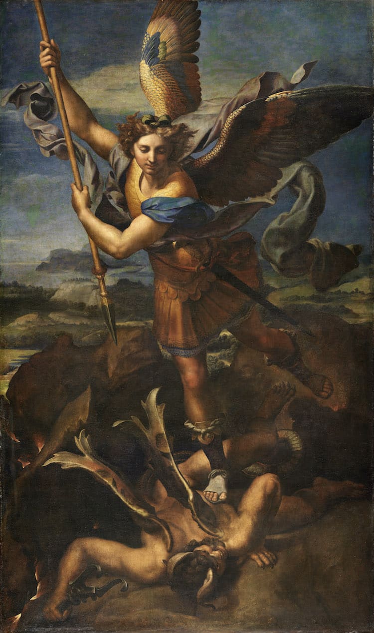 Saint Michael Vanquishing Satan by Raphael