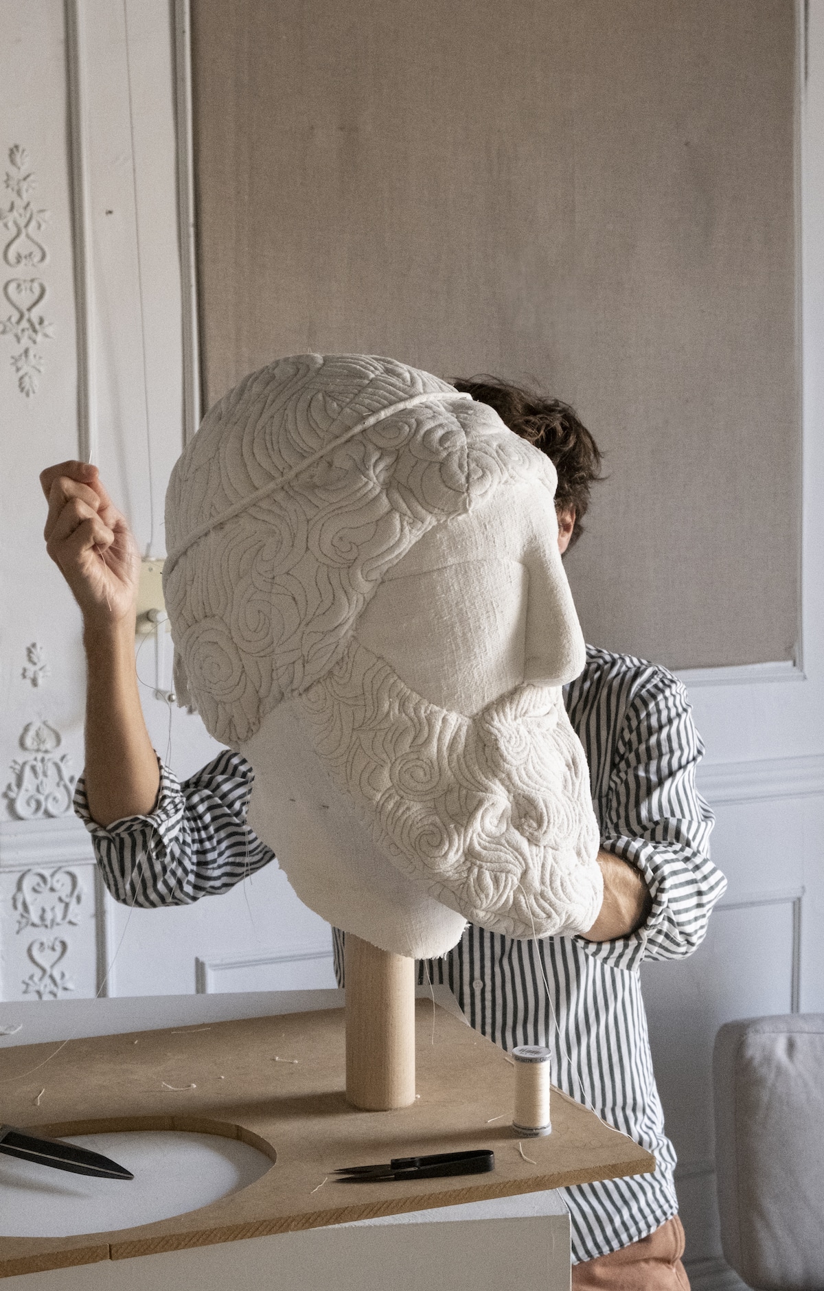 Classical Textile Scuptures by Sergio Roger