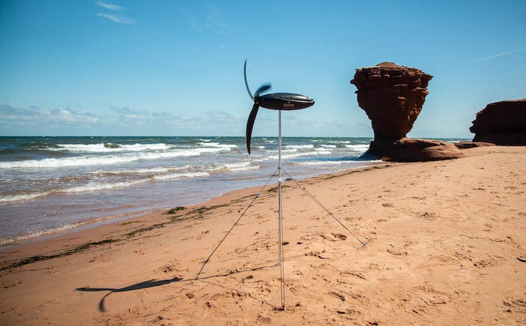 Shine Turbine on beach