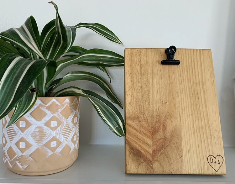 Wooden Engraved Personalized Clipboard
