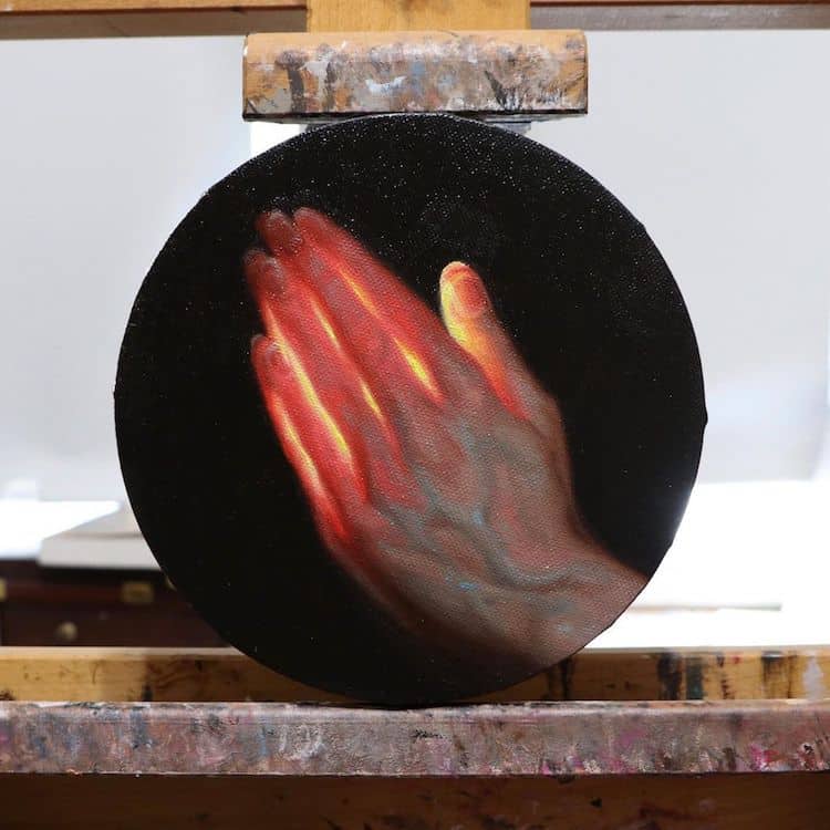 Oil Paintings of Hands by Zarina Situmorang