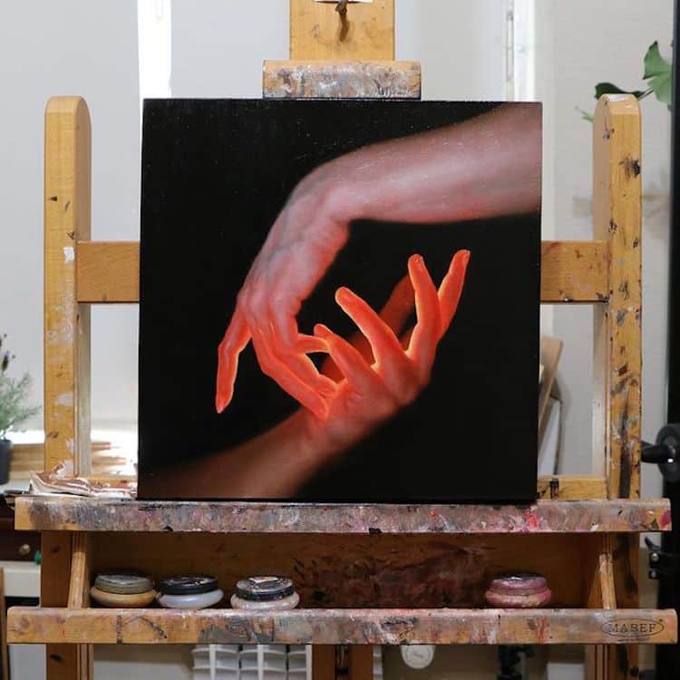 Oil Paintings of Hands by Zarina Situmorang