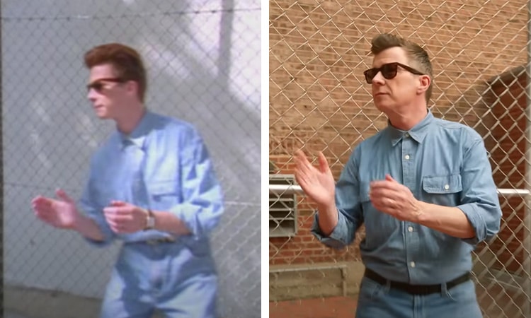 Rick Astley Recreates “never Gonna Give You Up” Music Video 1225