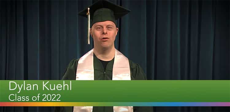 Dylan Kuehl Down's syndrome graduate
