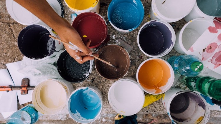 Colorful Paint Cans