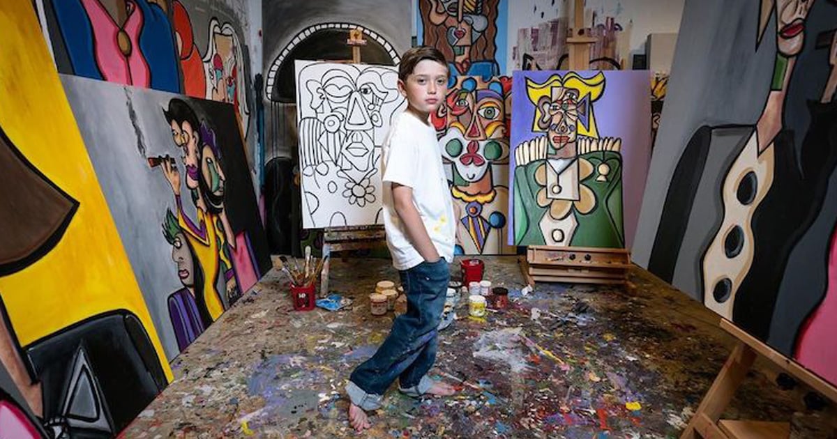 10-Year-Old Painting Prodigy Created a Modern Day 'Guernica