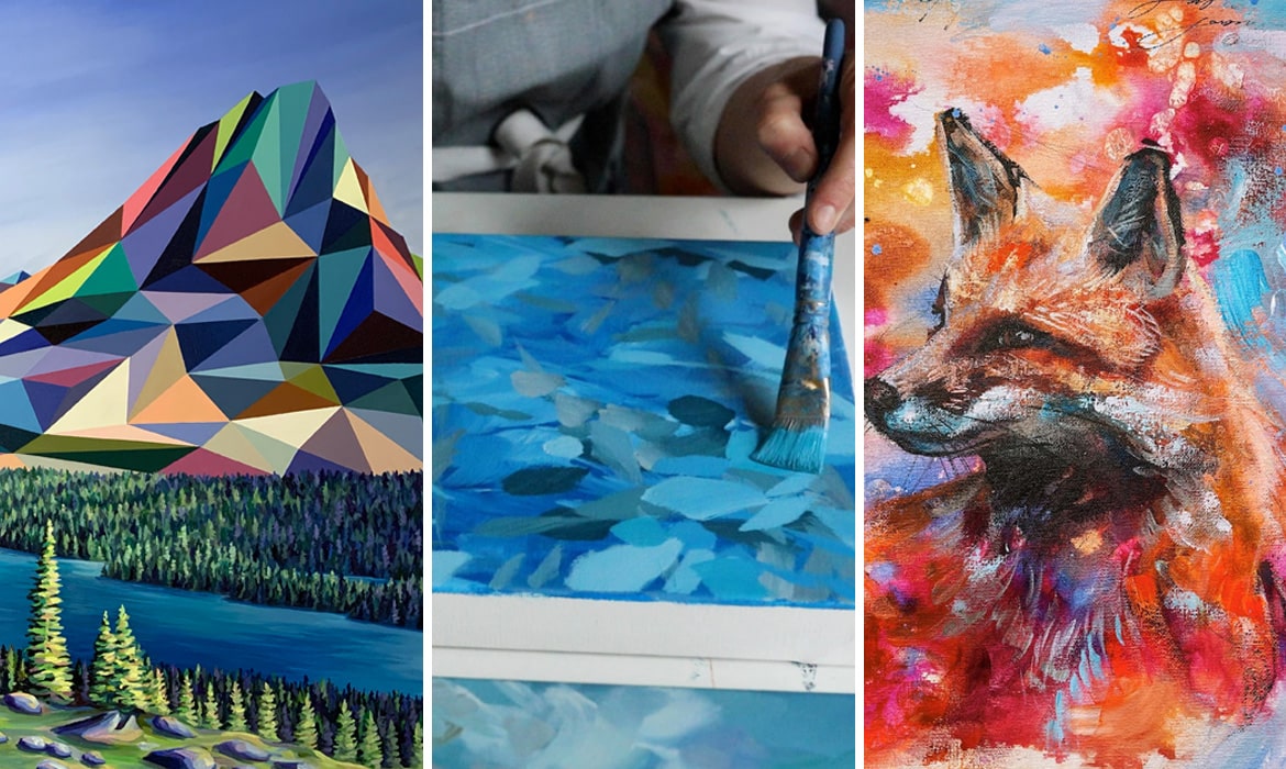 Get in the School Spirit With This Bundle of Online Classes Teaching Acrylic Painting
