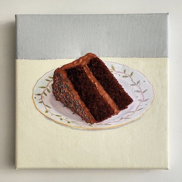 Embroidered Cake Painting by Heather Ríos